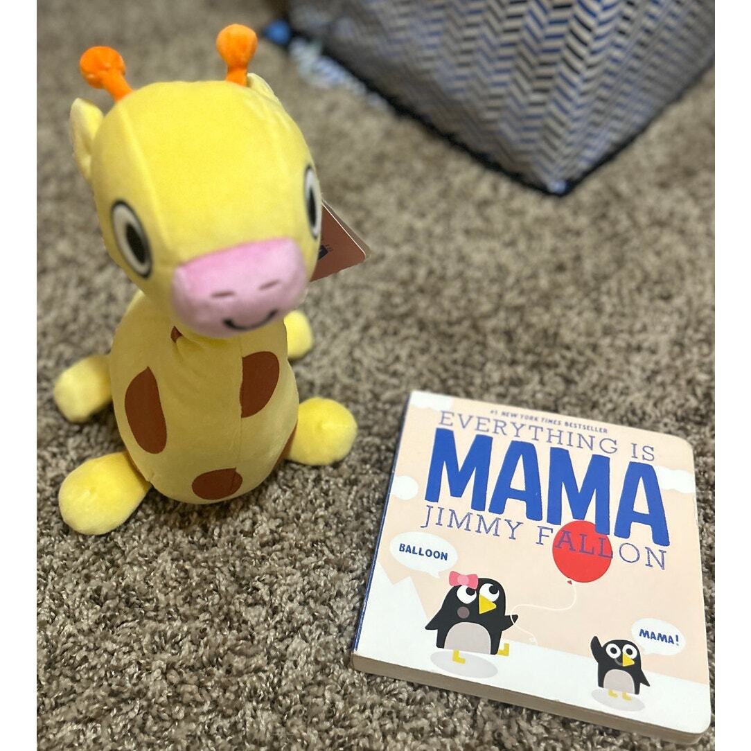 Jimmy Fallon Everything is Mama Board Book & Plush Giraffe (NEW)