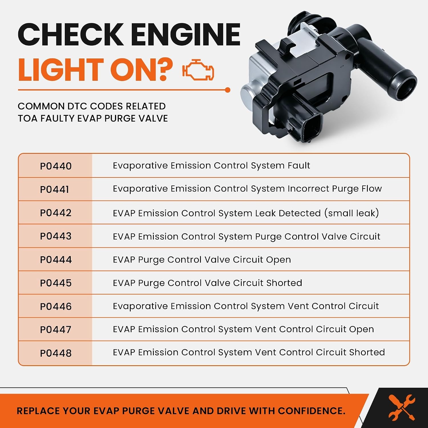 Vapor Canister Purge Valve Solenoid EVAP Compatible with Infiniti EX35 FX35