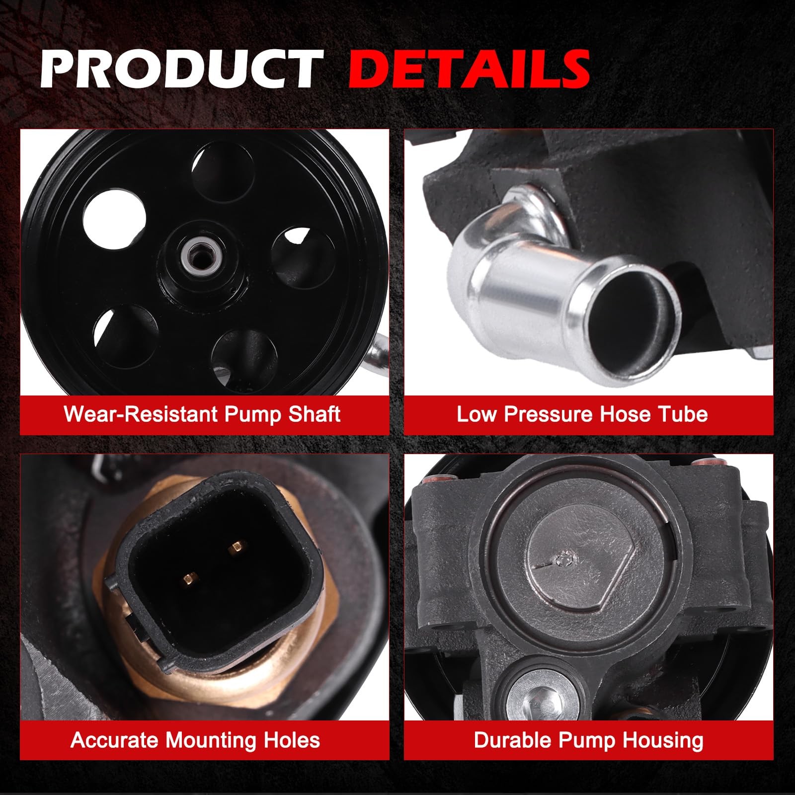 Autodevil 20-324 Power Steering Pump Fit for Escape 2005-2007 2.3L L4, for Tr…