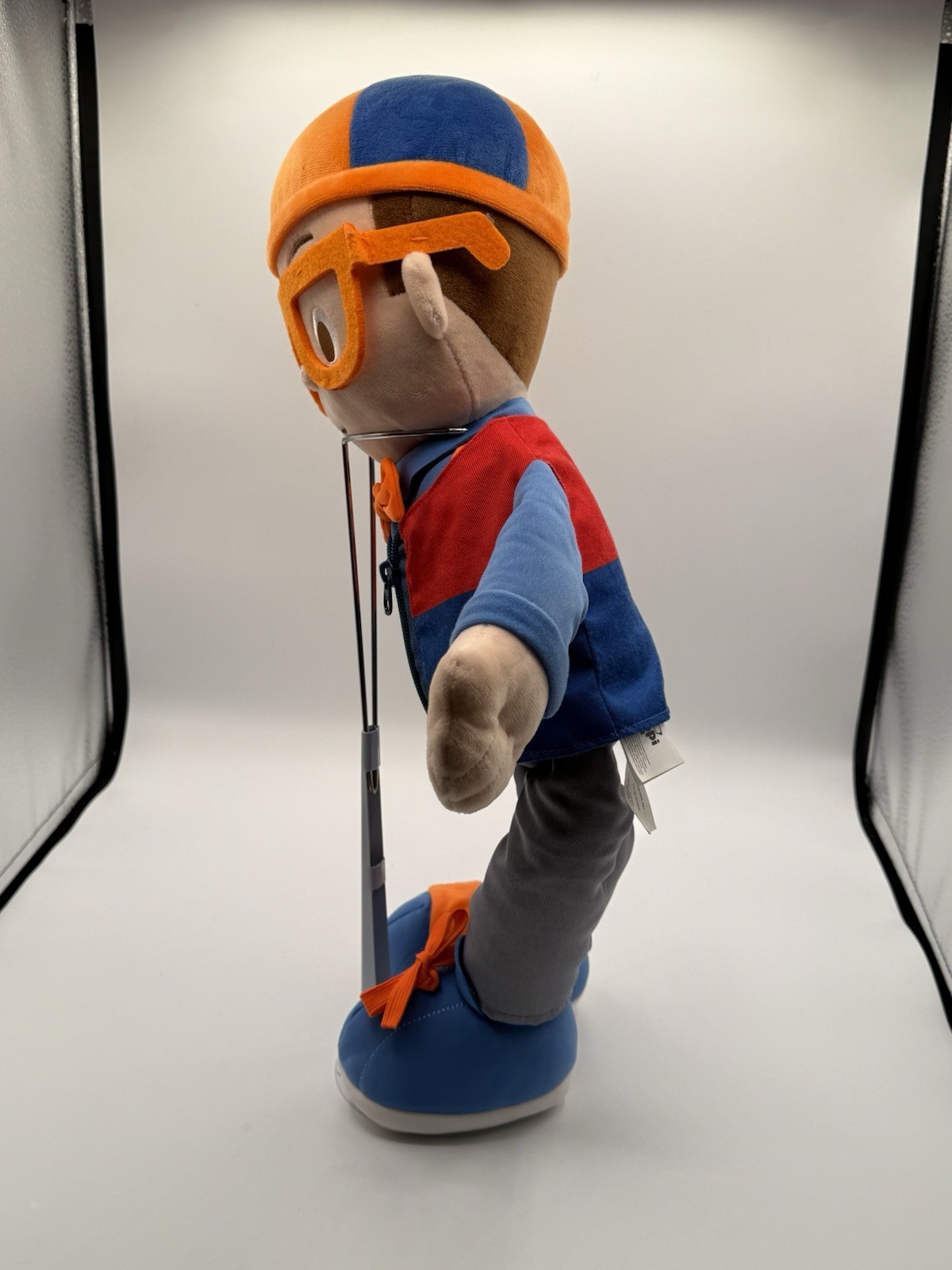 20” Talking Blippi Get Ready and Play Plush Doll Dress Up with Sounds Toy Works