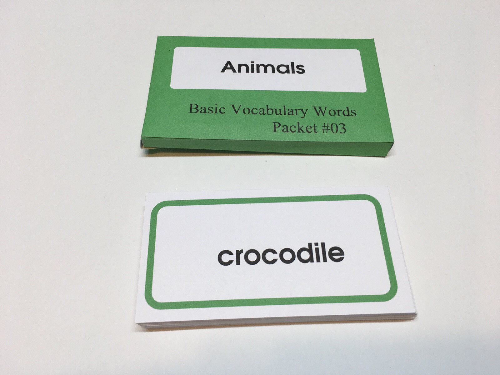 Basic Vocabulary Packet # 03 ANIMALS