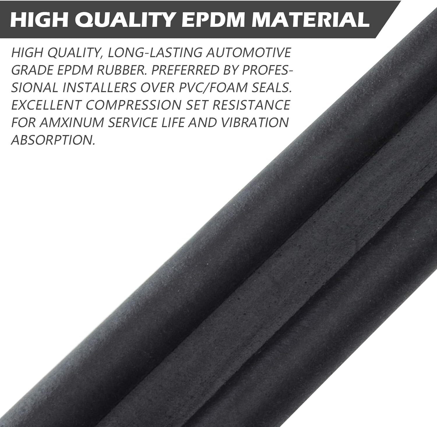 MYFAMIREA 32.8Ft Adhesive Tailgate Seal EPDM Rubber Universal Car Seal Strip for