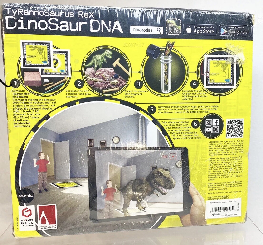 4M Tyrannosaurus Rex Dinosaur DNA Creative Augmented Reality Activity Kit, NIB