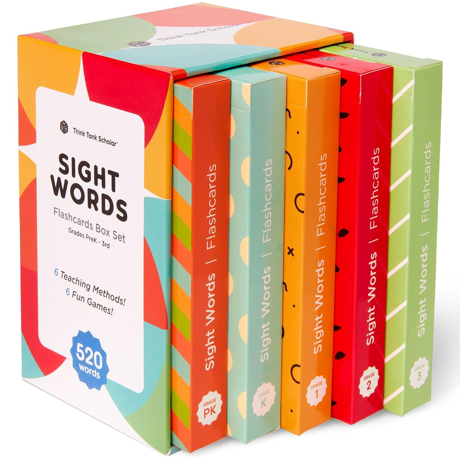 Award-Winning Sight Words Flash Cards – 520 High Frequency Words for Kids Ages 3