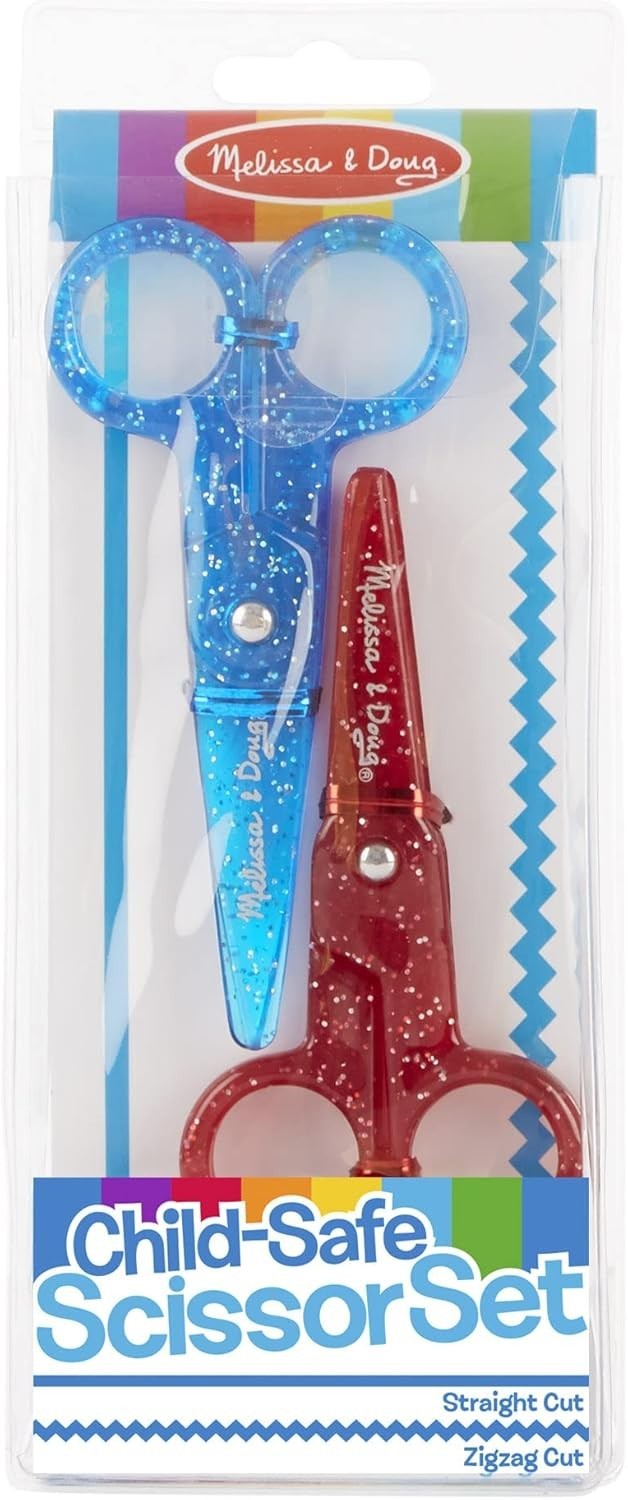 Melissa & Doug Child-Scissors Straight And Zigzag Cut Styles Will Not Cut Hair
