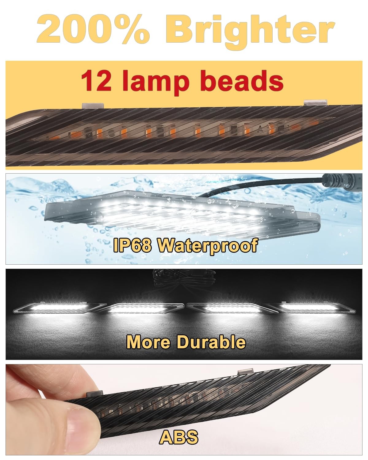 LED Toyota Highlander Front Grille Lights Bar 2024 2023 2022 2021 2020 LED LED