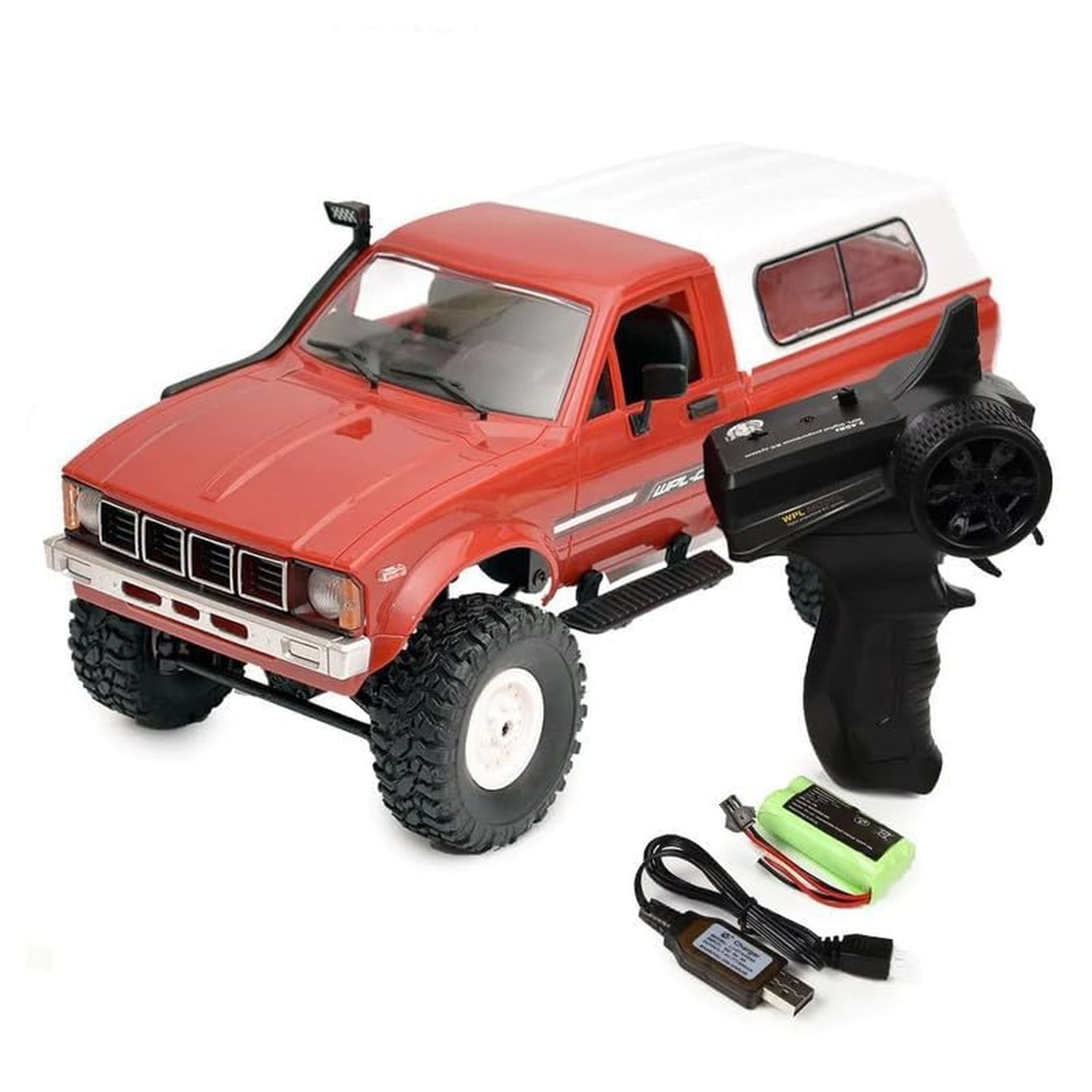 YIKESHU RC Rock Crawler WPL C24 RC Truck 4×4 1/16 RC Crawler Off Road All Ter…