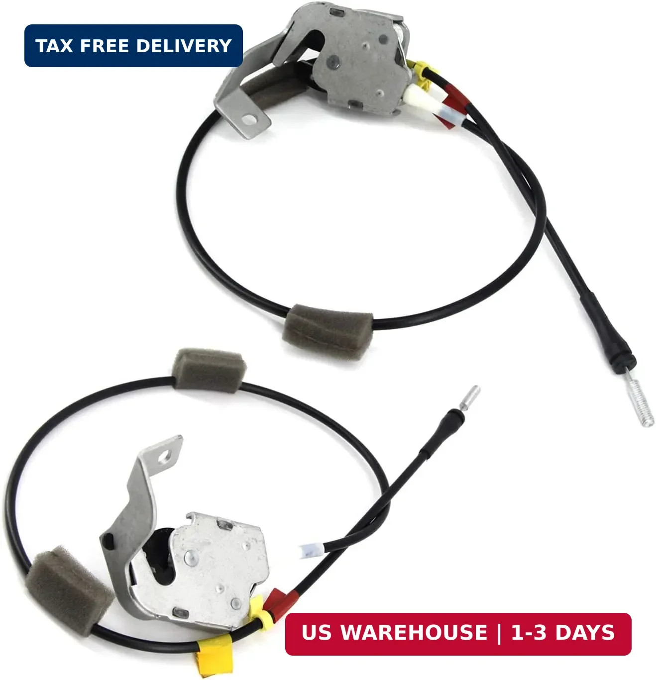 FEXON Rear Door Latch w/Cabel for Ford F150 1997-2004, Left and Right 2 Pack, Fi