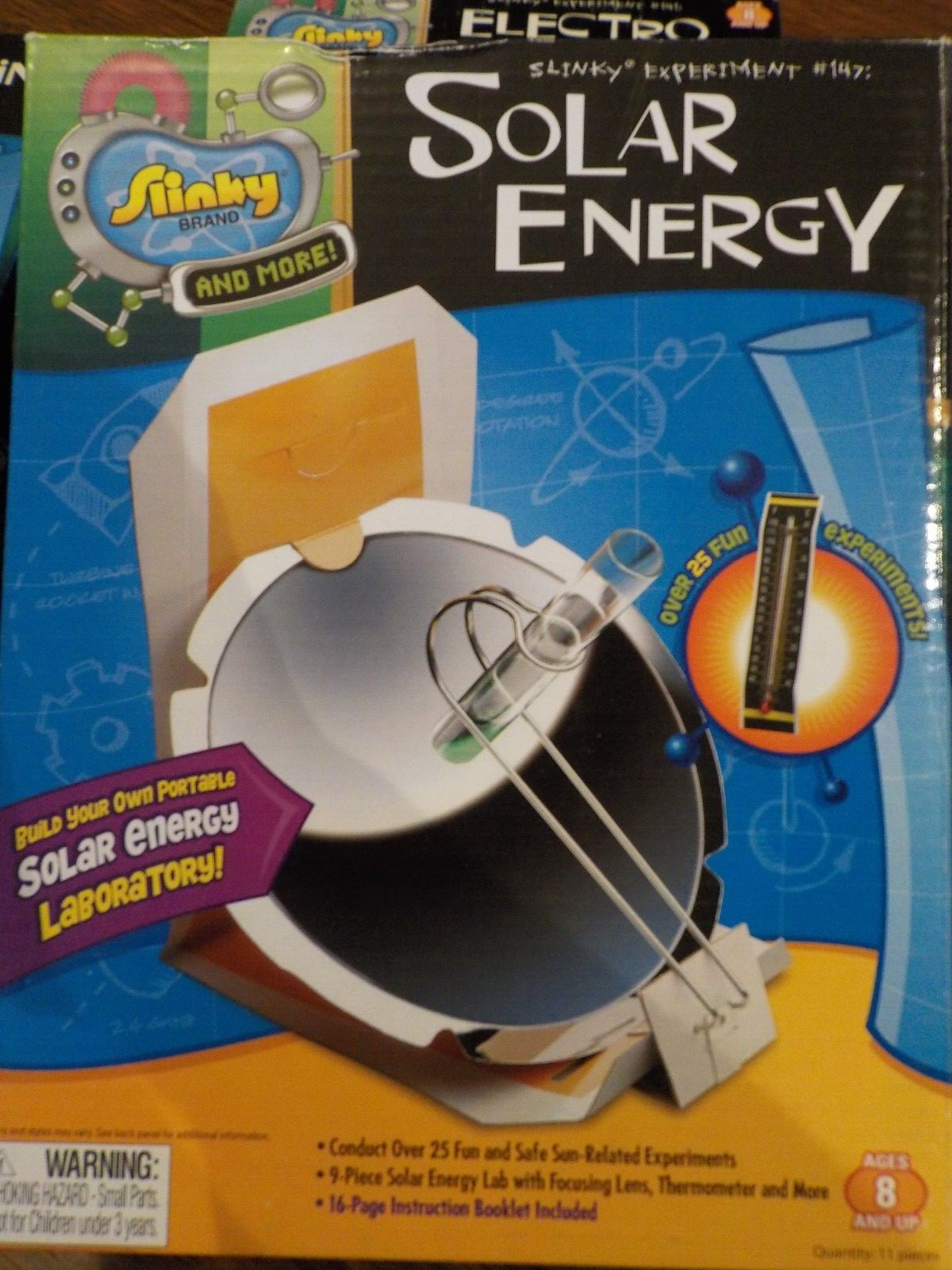 Slinky Science Kit 4 Different 8 up Solar, Finger Prints, Magnetix, Night Vision