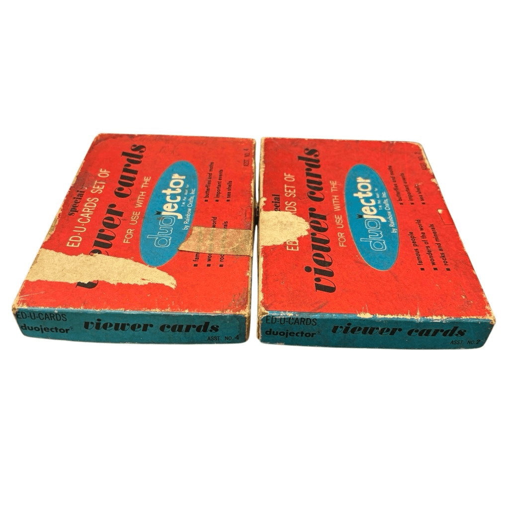 2 Duojector Ed-U-Cards Sets Of Viewer Cards *Read*