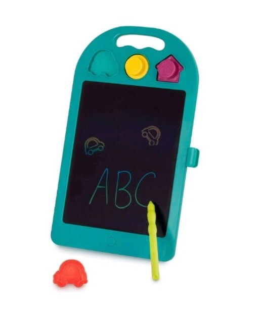 New LCD Tablet With Stylus And Stamps RAINBOW Doodle Board