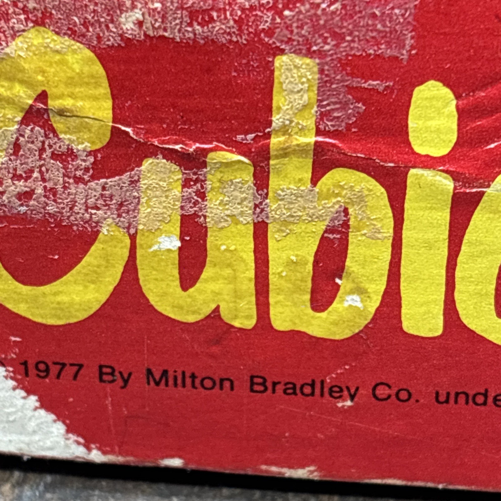 Vintage 1977 Milton Bradley Cubical Counting 1″ Blocks 100 Multicolored Kidcore