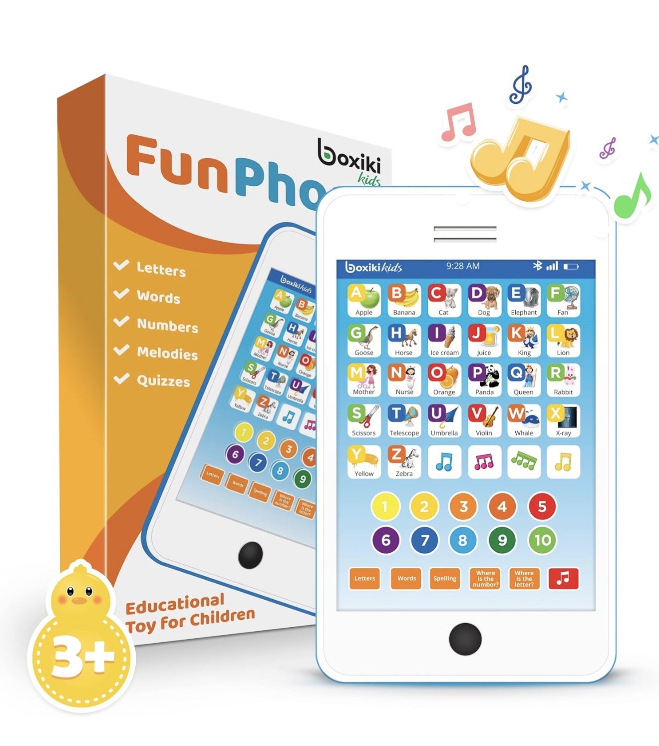 Boxiki Kids 3+ Fun Educational Phone Blue New In Package
