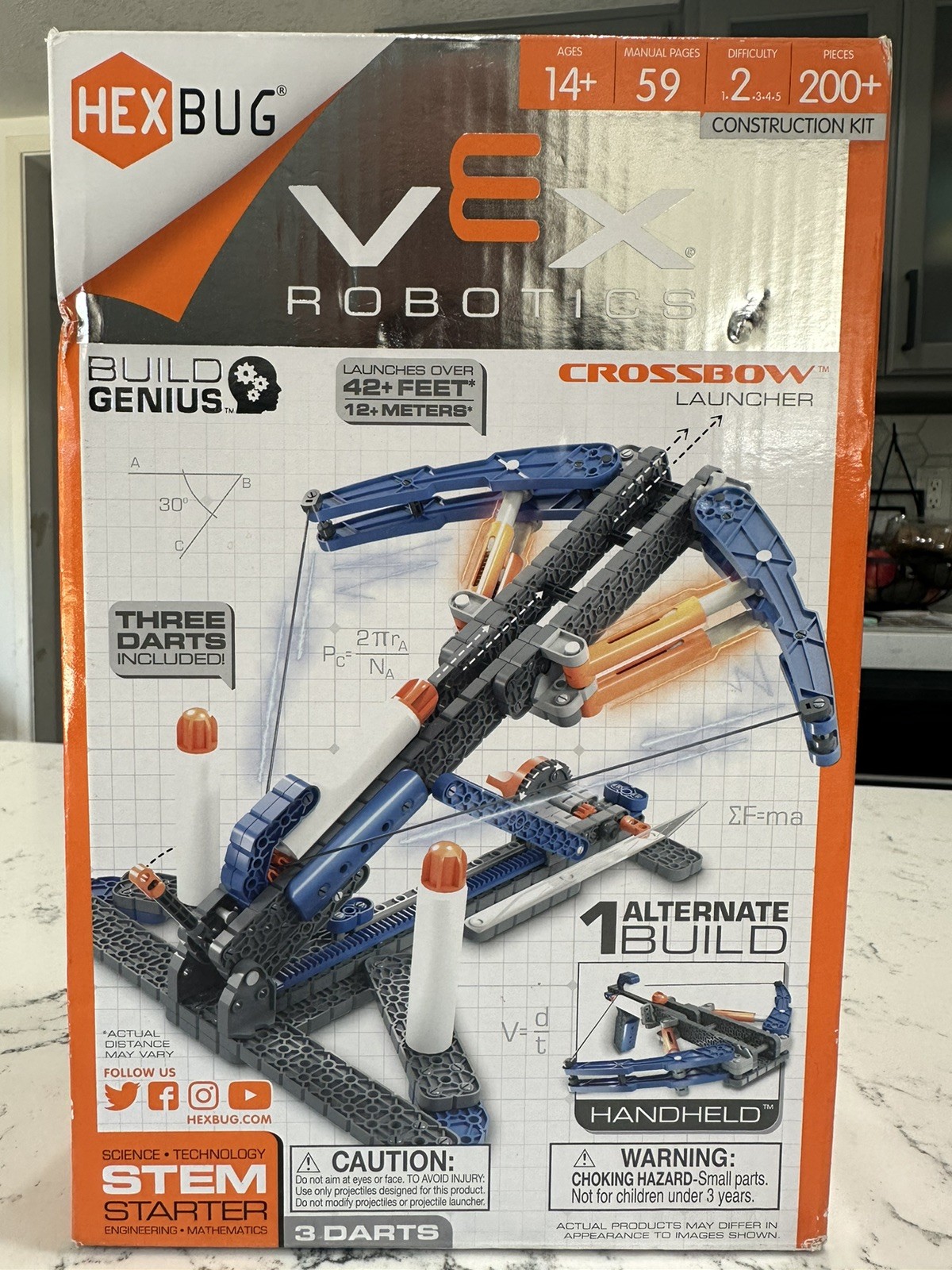 Hex Bug VEX ROBOTICS CROSSBOW Launcher Stem Starter Build Kit 200+ Pieces NEW