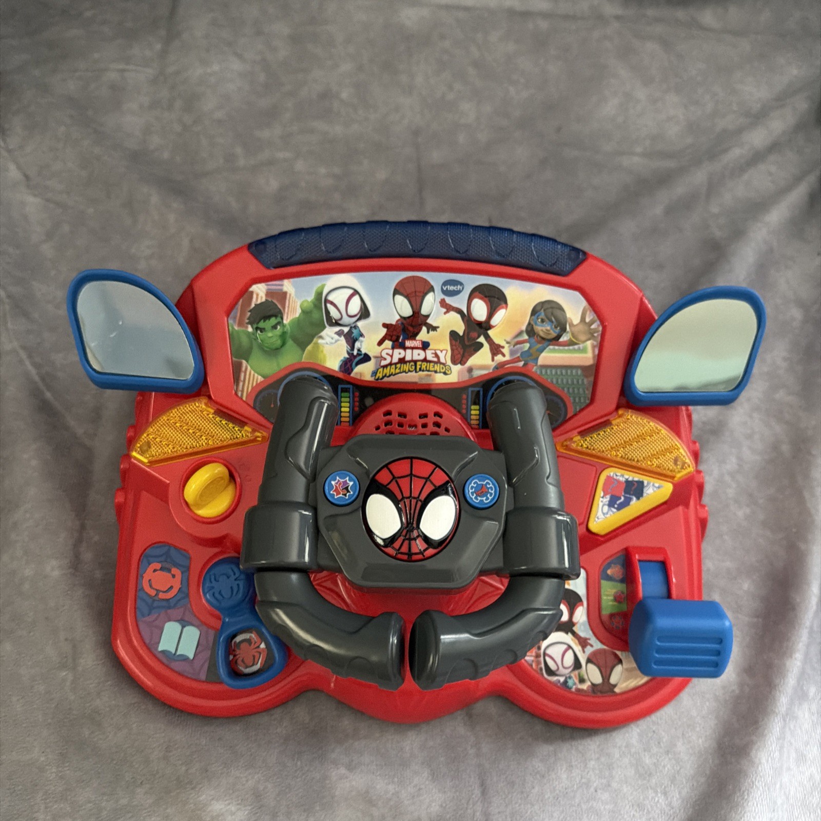 VTech Spidey & His Amazing Friends 2-in-1 Interactive Driver Educational Toy,