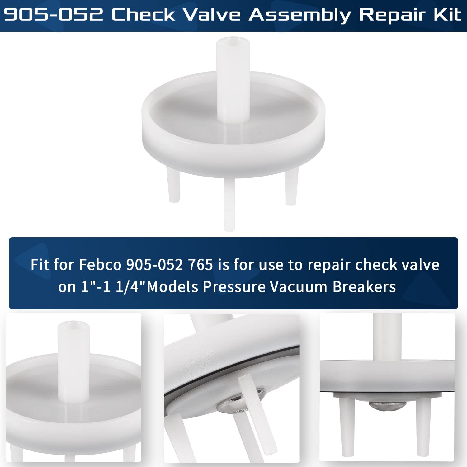 905-052 765 Check Valve Assembly Repair Kit Fit for Febco Model 1″-1-1/4″ In …