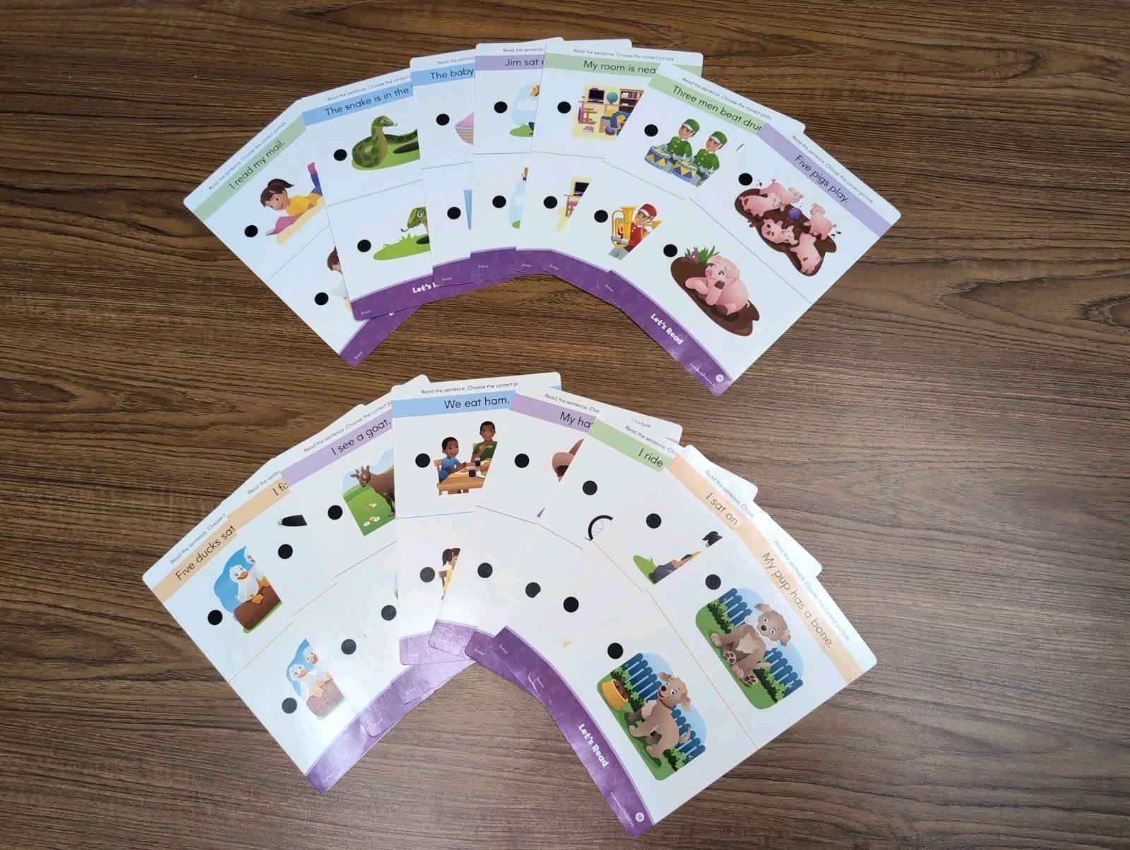 Set Of 80 2 Sided Phonics & Early Reading Hot Dots Cards By Educational Insights