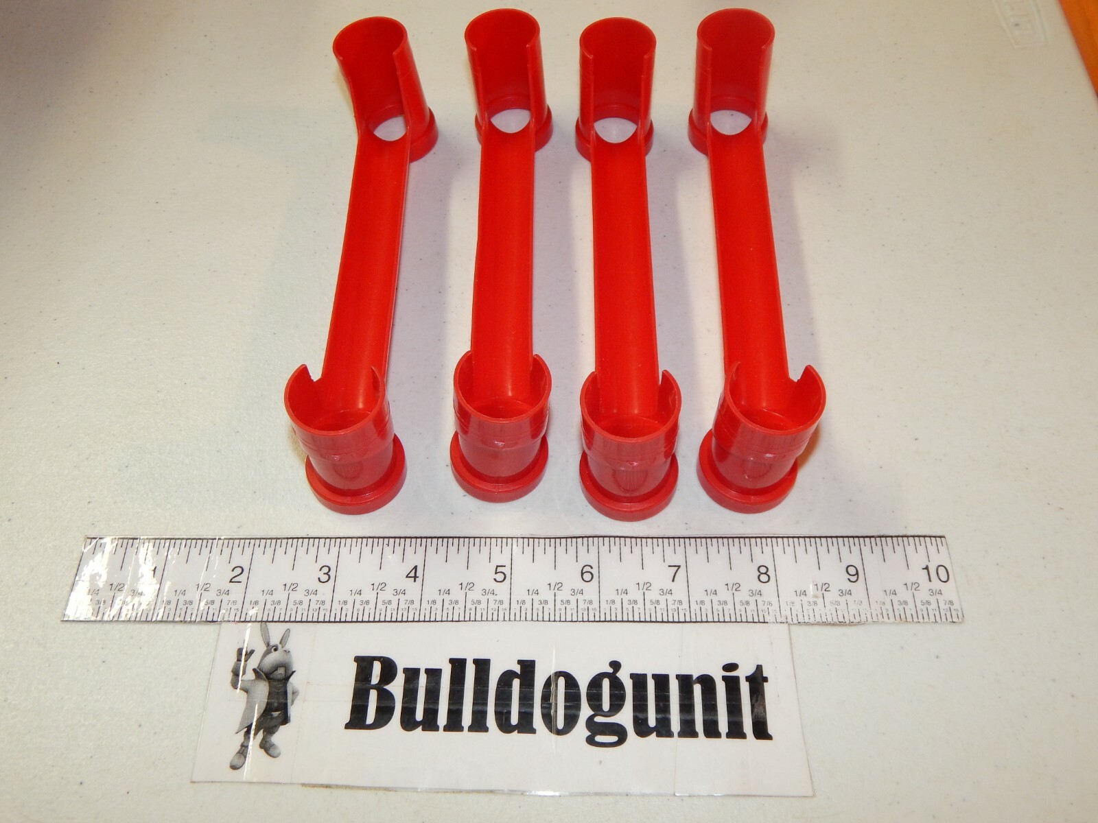 Marble Run 224 Quercetti 6588 Replacement Lot of 4 Straight Red Ramps Only