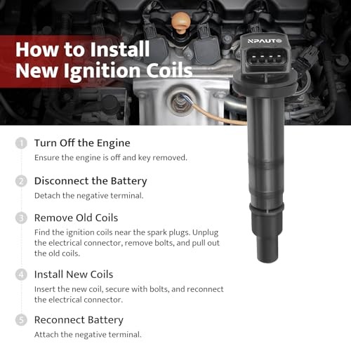 Ignition Coil Packs and Spark Plugs fit for V6 4.0 4.0L 05-15 Toyota Tacoma,