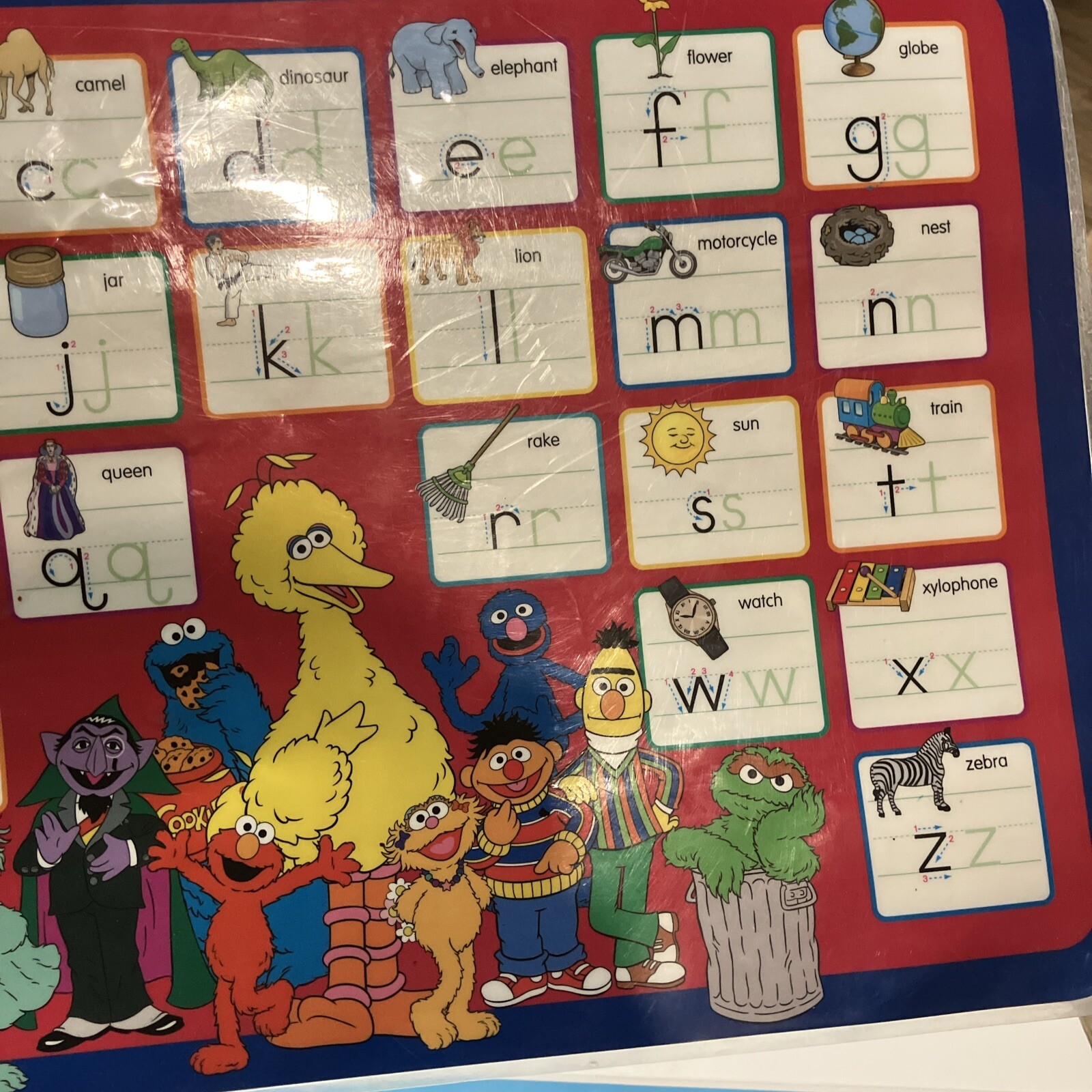 Sesame Street Dry Erase Placemats Double Sided Set Of Two ￼
