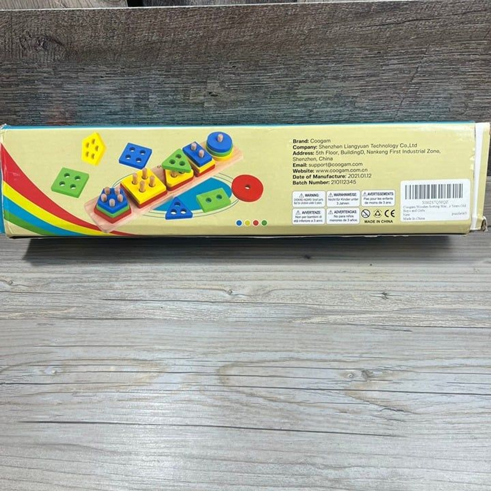 Coogam Wooden Sorting Stacking Montessori Toys