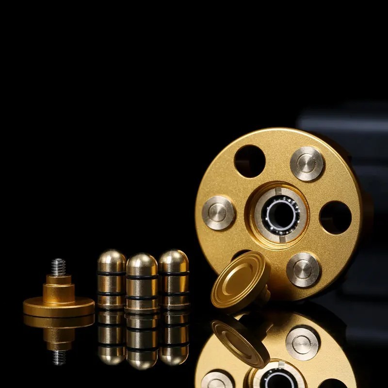 Metal EDC Fidget Spinner Alloy Hand Roller Stress Relief Decompression Toy.