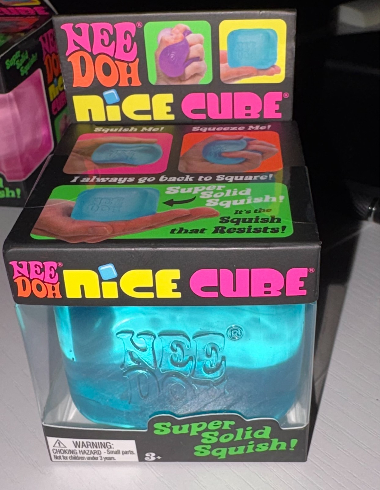 Schylling NeeDoh Nice Cube Super Solid Squish Sensory Toy Choose Color New