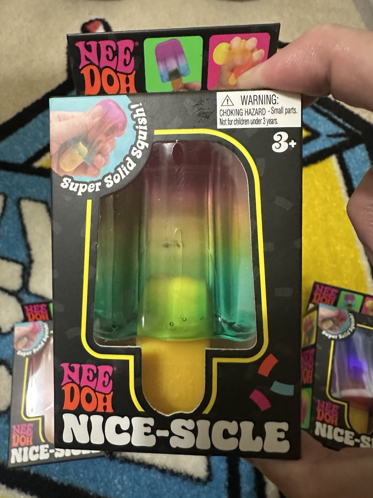 Authentic Nee Doh Schylling Needoh Nice-Sicle Squishy Toy Popsicle