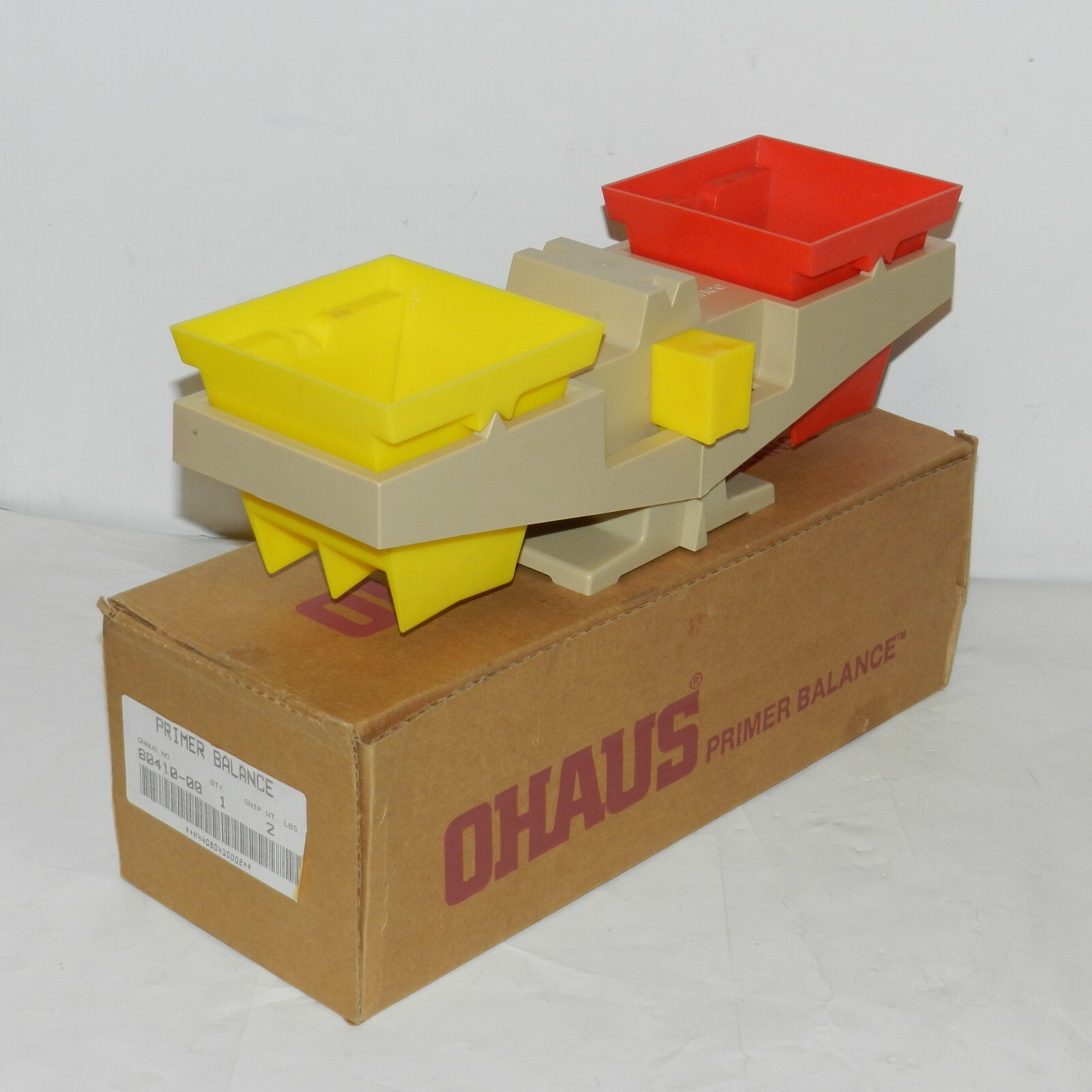 OHAUS Primer Balance Scale Measuring Tool Plastic Red and Yellow NIB