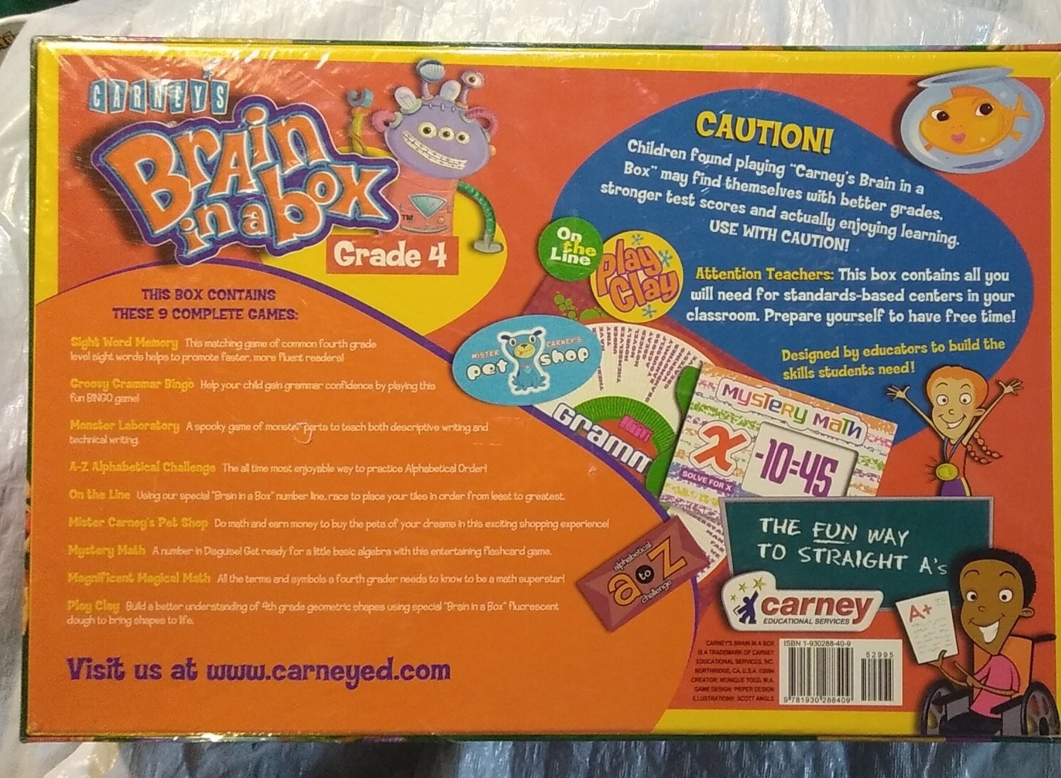 Carney’s Brain in a Box Grade 4 Educational Fun Homeschool 🆕