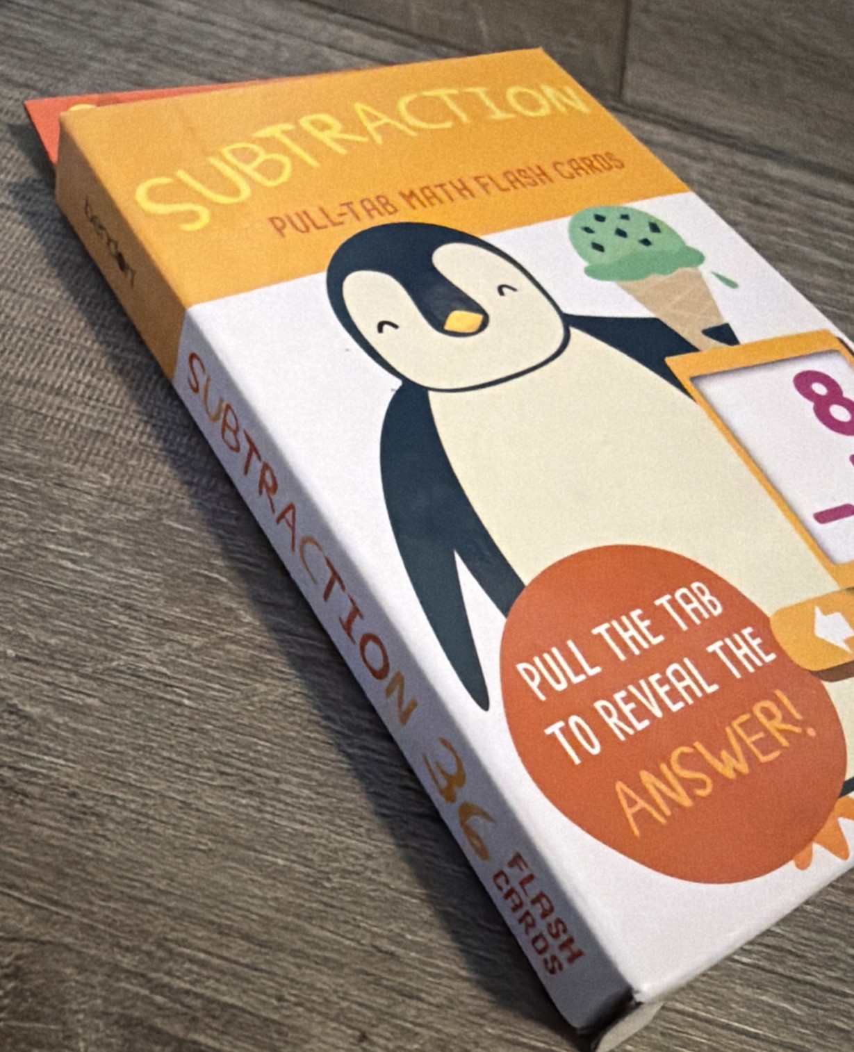 36 Learning Flash Cards Target Brand Subtraction With Answer Reveal Case Complet