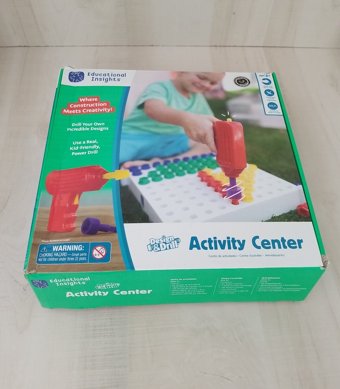 STEM Design and Drill Activity Center by Educational Insights Fine Motor Skills