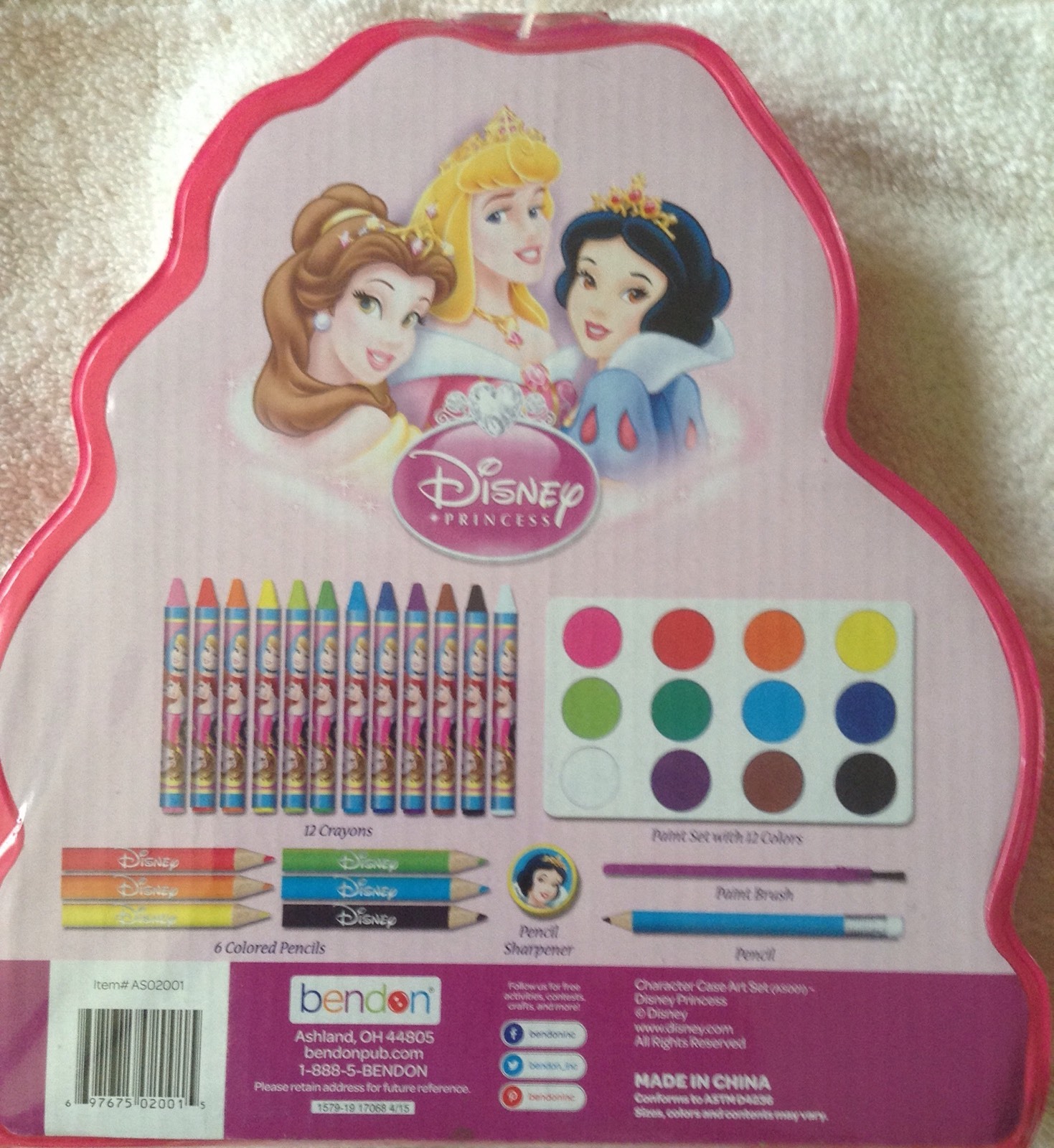 Disney Princess Art Set School Supplies