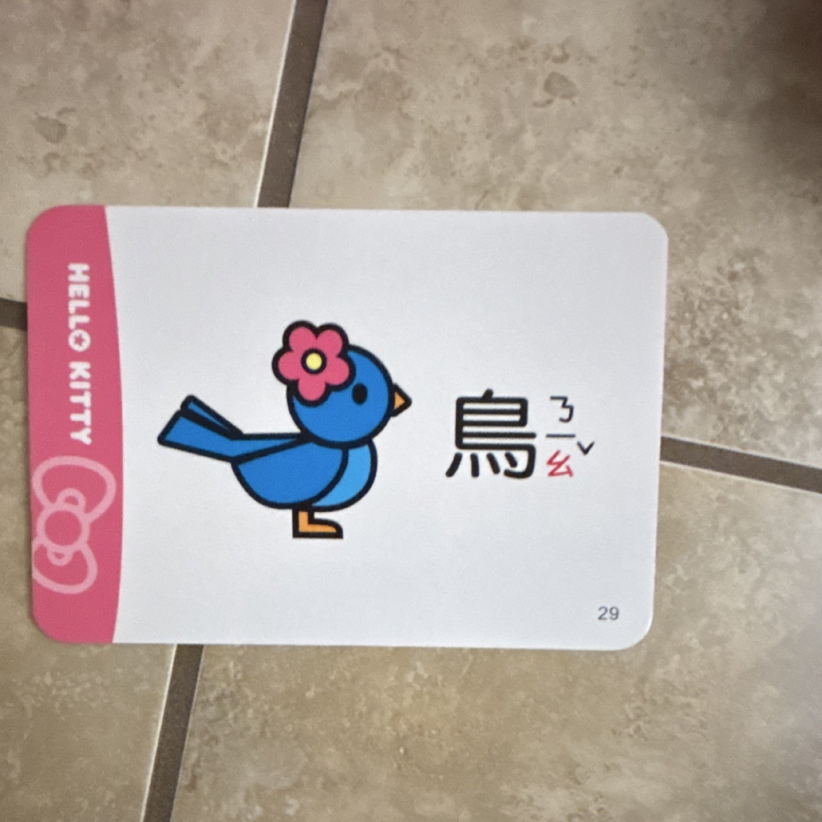 Hello Kitty Chinese Mandarin Vocabulary Phonic Symbols Boppmofo Flash Cards