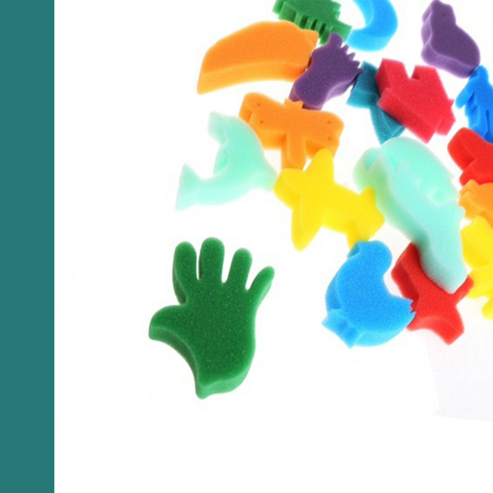 24Pcs Sponge Set Children Kids Art Craft Painting Toy Home Education Toy for Gi