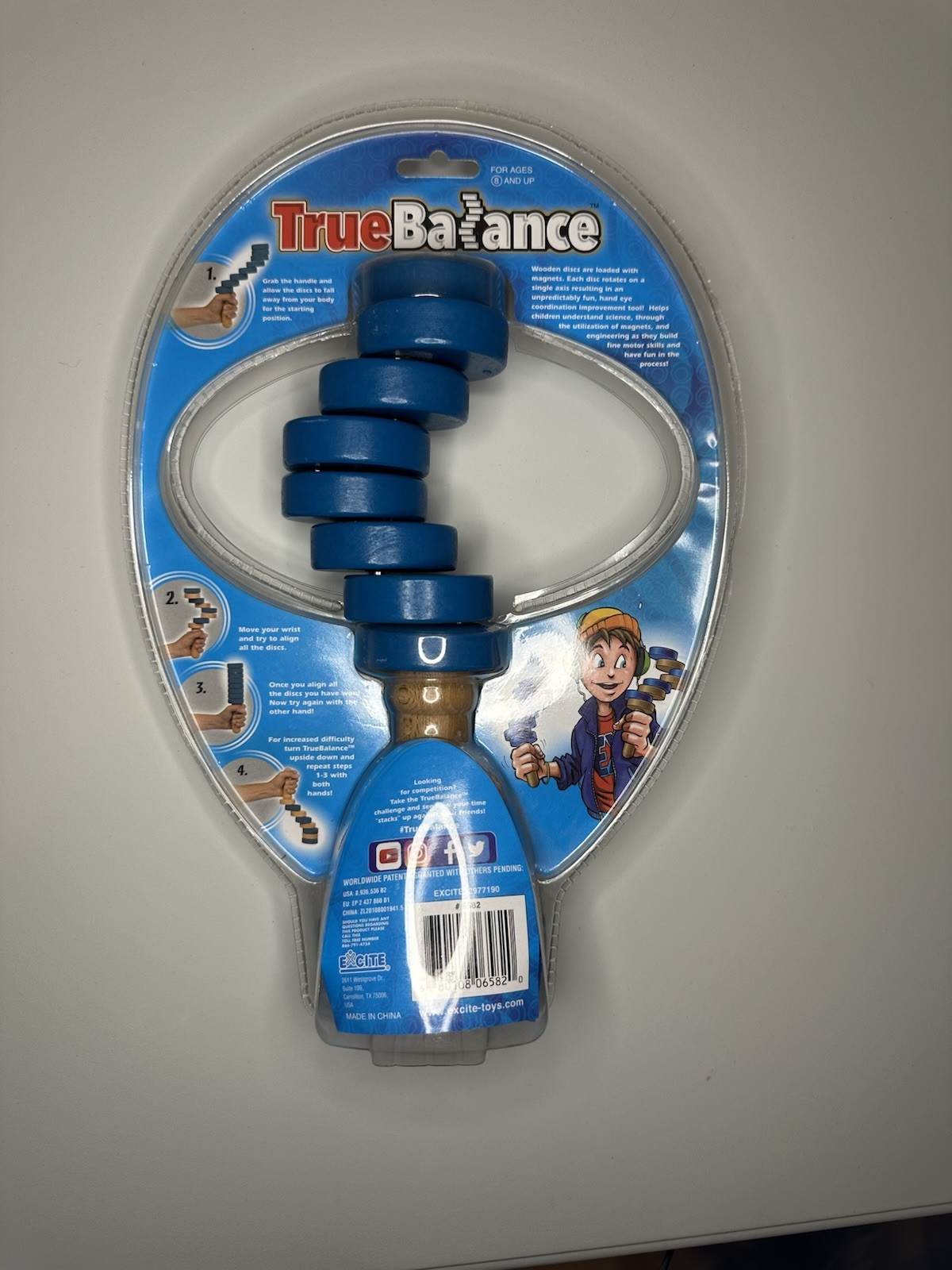 True Balance Handheld Wooden Toy Stem Coordination Motor Skills Game NIB