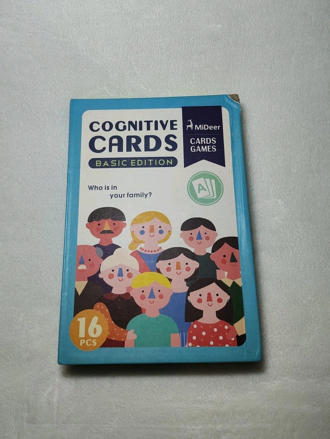 Mideer Cognitive 16 Pcs 7″ Cards Games Who Is Your Family