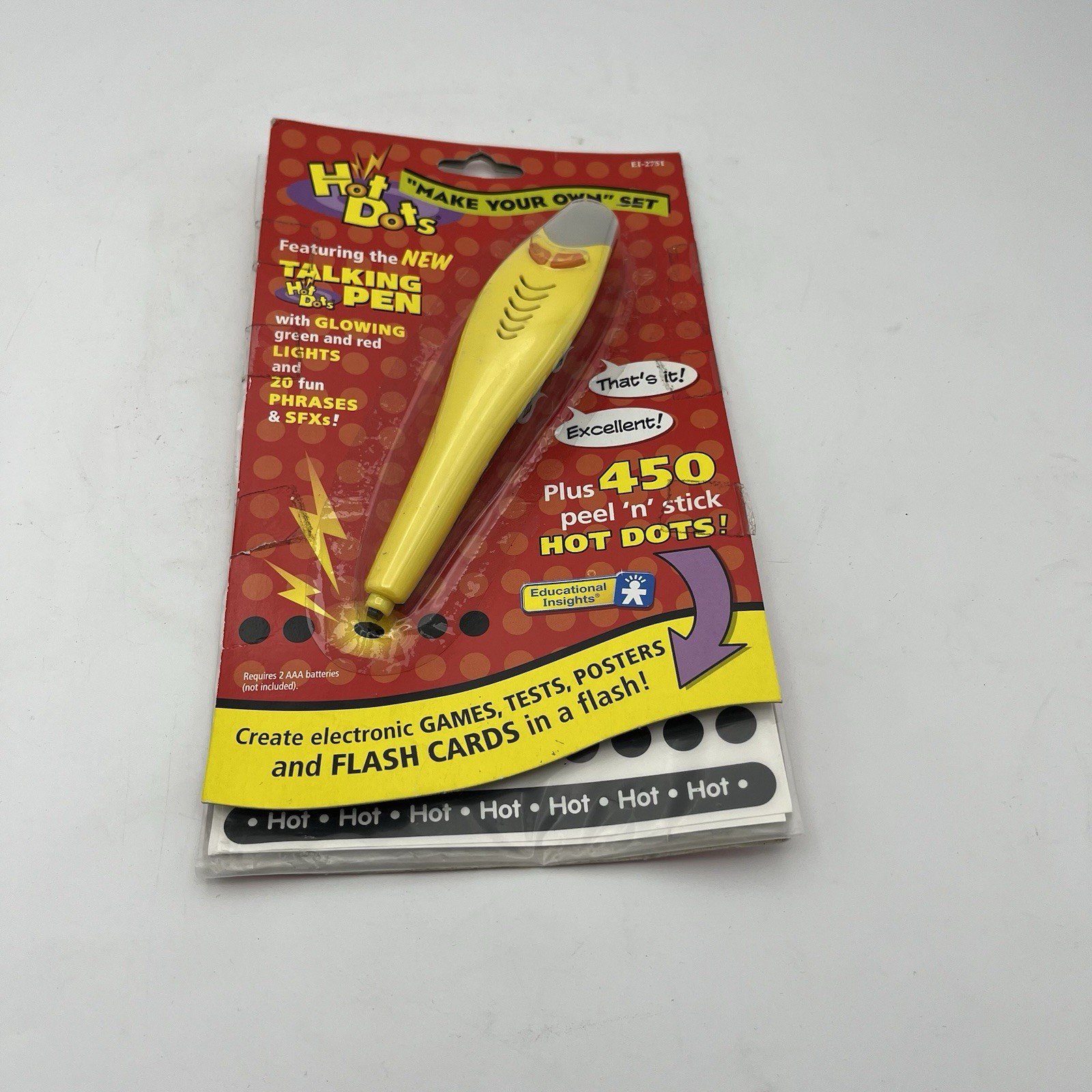 VTG Hot Dots The Talking Pen Posters Flash Cards Stickers 2006 Make Your Own Set