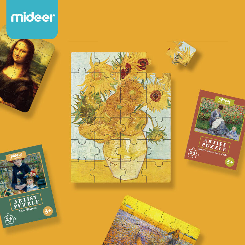 mideer Classical Painting Artist Children Jigsaw Puzzle 24 Pieces