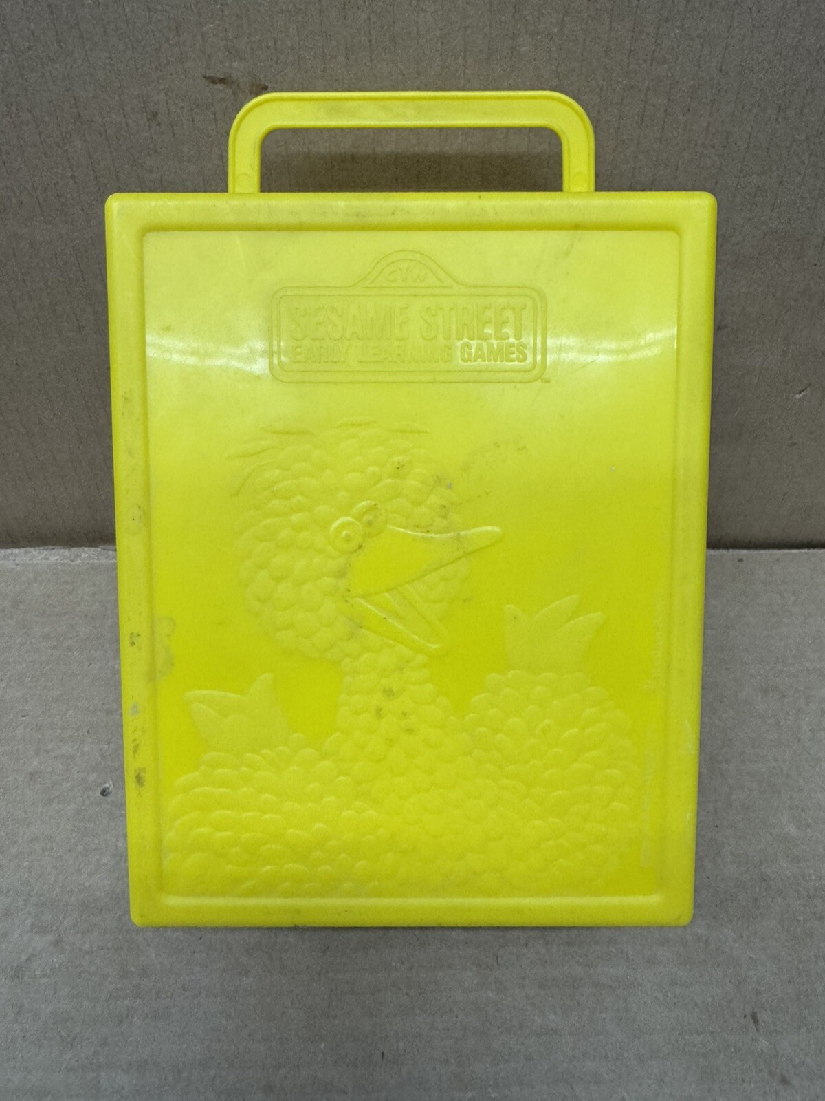 VTG 1989 Sesame Street Early Learning Games Card Set W/ Case spinner & Cards