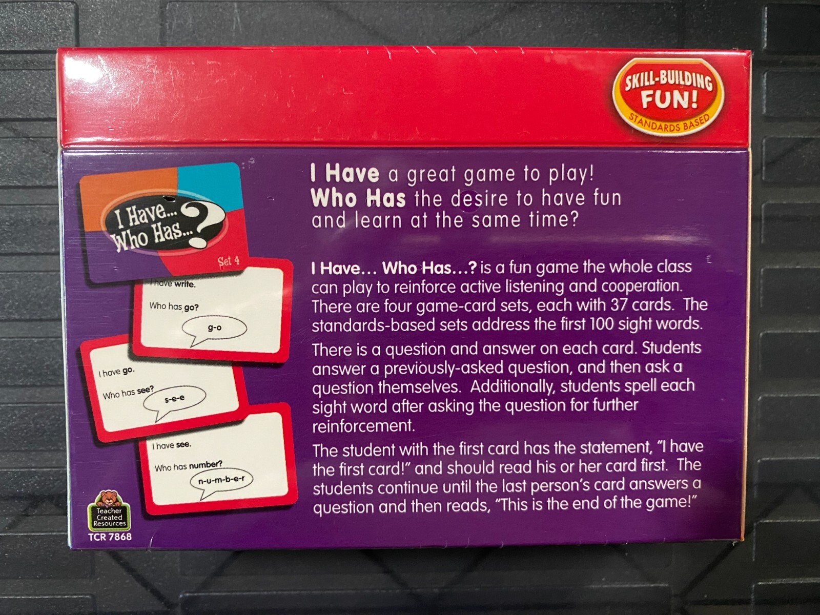 Teacher Created Resources I Have Who Has Sight Words Game Grade K (TCR7868)