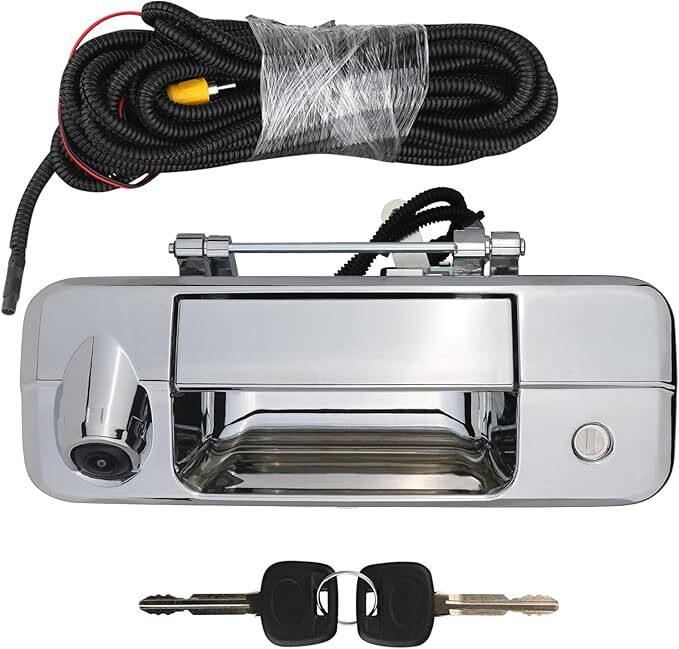 Backup Camera Tailgate Handle Rear View Camera Liftgate Latch Handle with Key