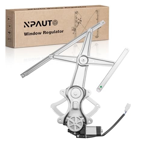 NPAUTO Front Left Driver Side Power Window Regulator with Motor Replacement for
