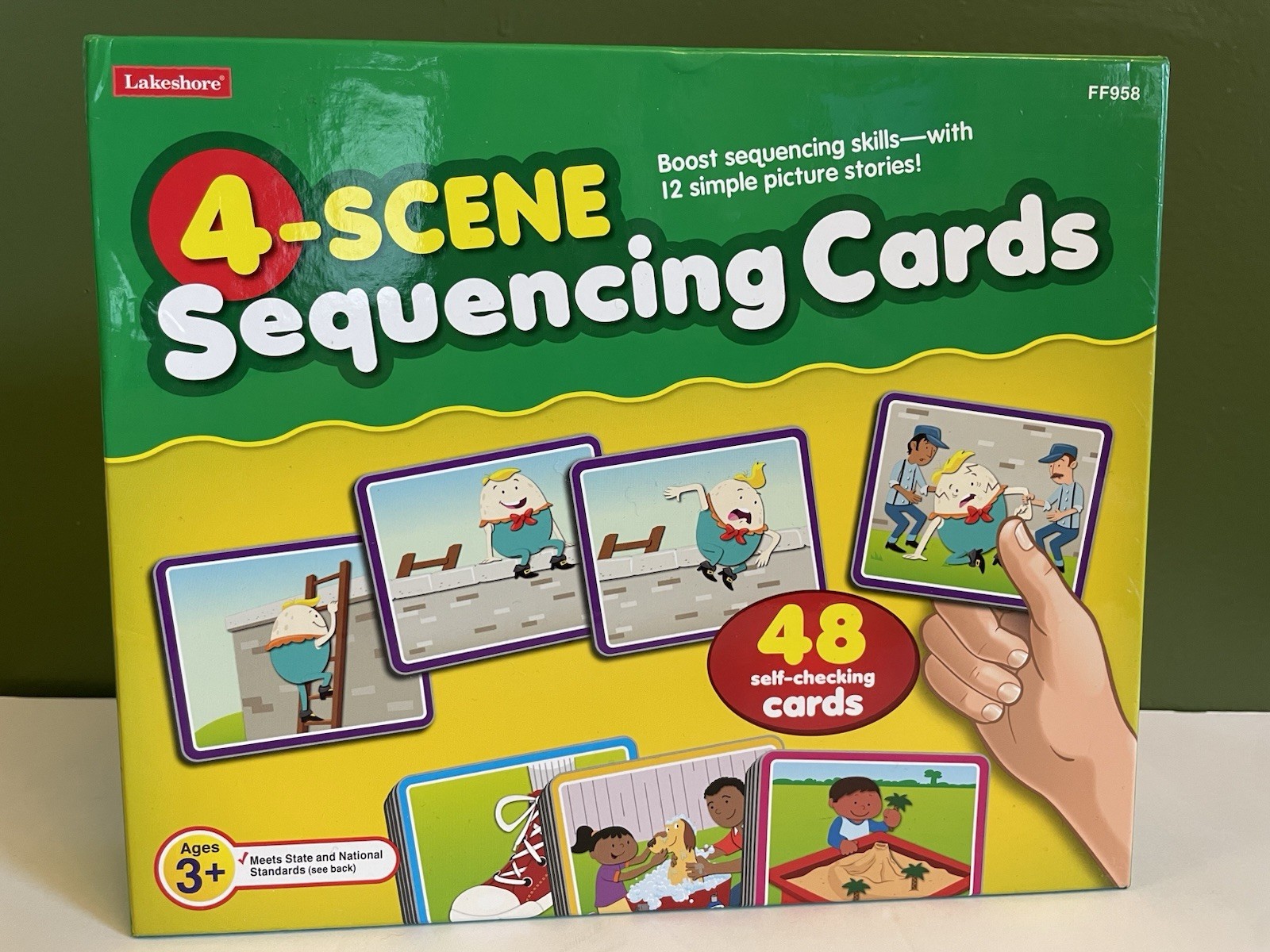4-Scene Sequencing Cards by Lakeshore Educational Game for Children Ages 3+