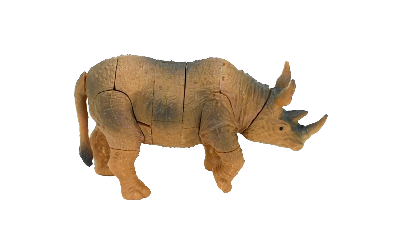 Rhino, Rhinoceros 3D Interlocking Puzzle Plastic Replica 3″ – F3029 B331