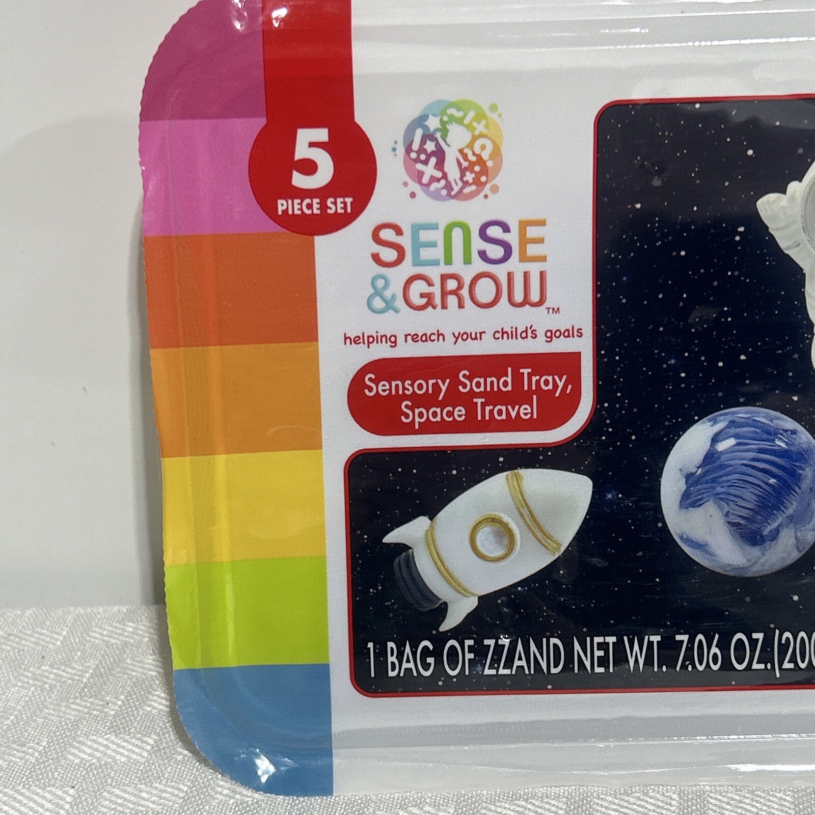 NEW Creative kids sense & grow SENSORY SAND TRAY SPACE TRAVEL 5 pc kit
