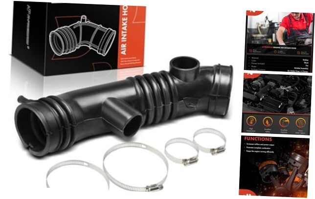 Engine Air Intake Hose Tube W/Clamps – DOHC, V6 3.4L – Compatible with Toyota