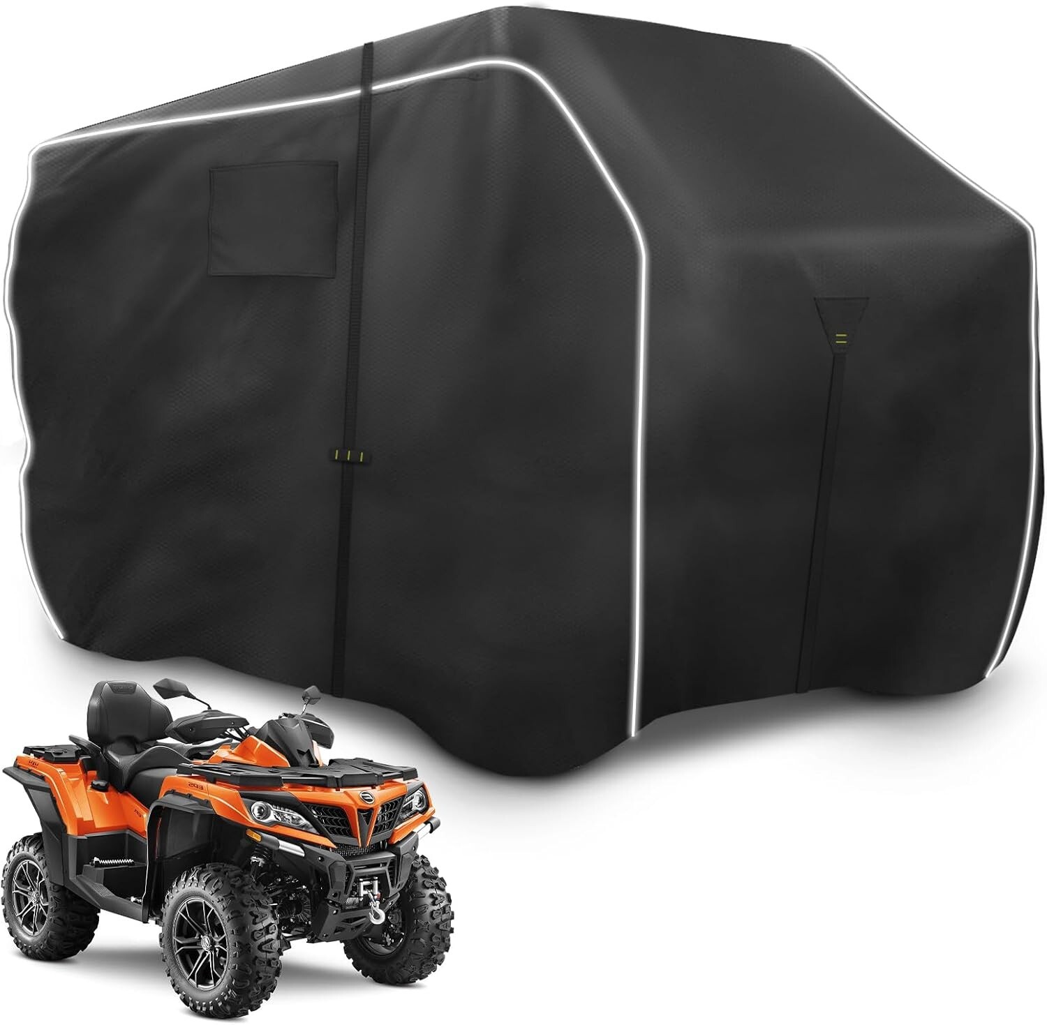 600D Cover – Waterproof & Windproof 4 Wheeler Covers Outdoor Storage, Heavy D…