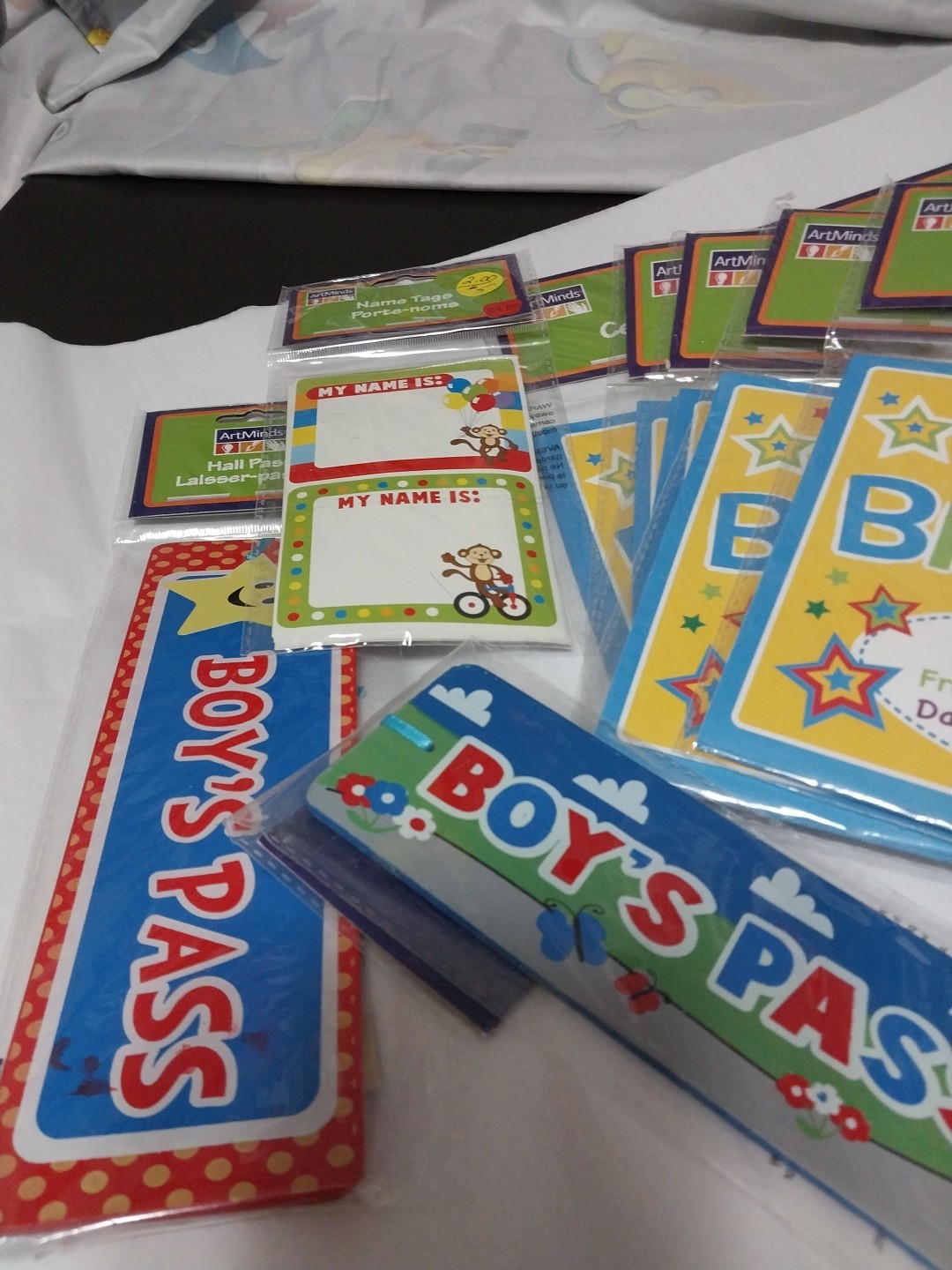 Lot 5 Birthday Certificate Packs Bookmarks 2 Passes Nametags Teacher Classroom
