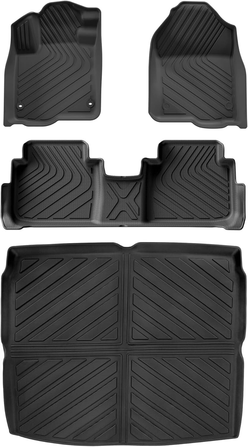 Floor Mats Cargo Mat for 2023 2024 2025 Honda CRV, TPE Rubber All Weather Mats